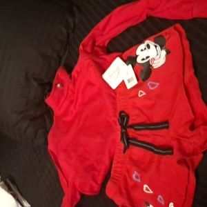 Short shorts or PJs with matching turtleneck. Tags on Brand new